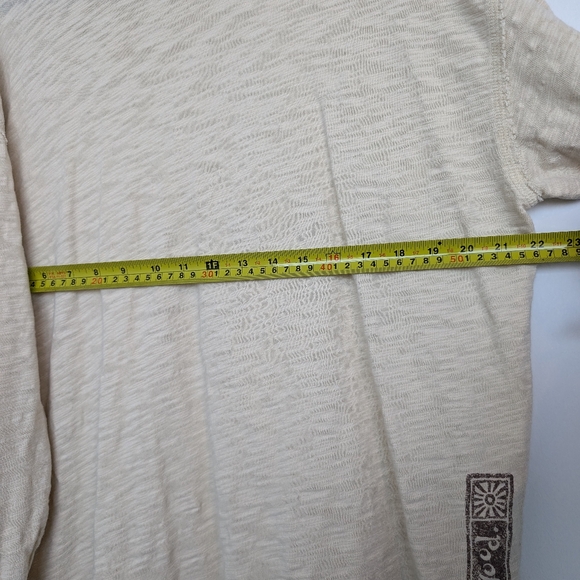 Good Karma by Life is Good Distressed Lagenlook Long Sleeve Sz L organic cotton - Picture 16 of 16